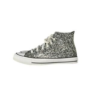 Girls Converse Chuck Taylor All Star Coated Glitter Sneakers Size 6 Black White
